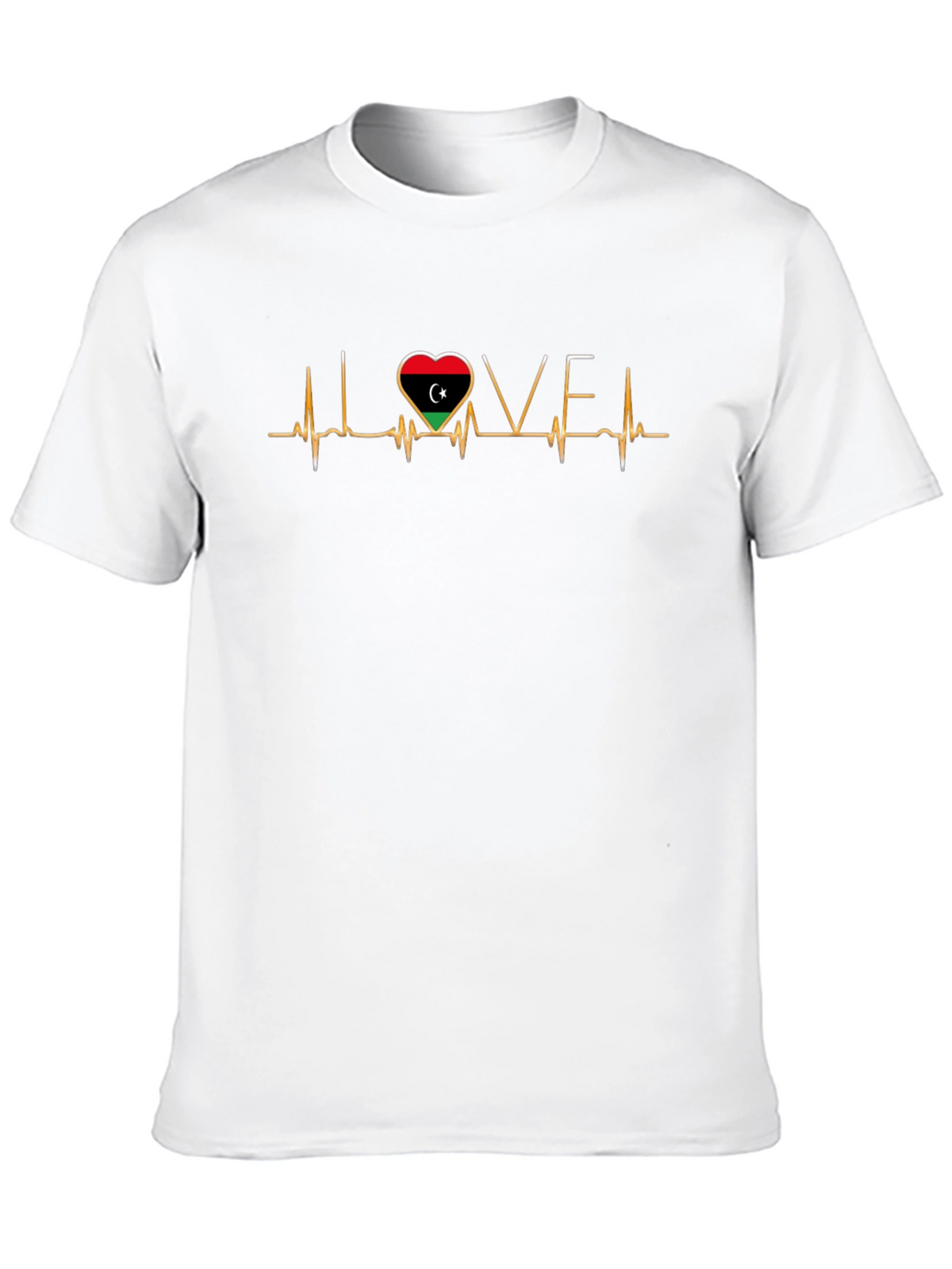 Libya Heartbeat Love T-Shirt
