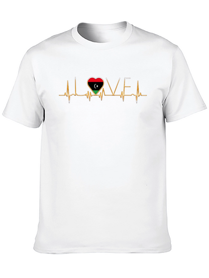Libya Heartbeat Love T-Shirt