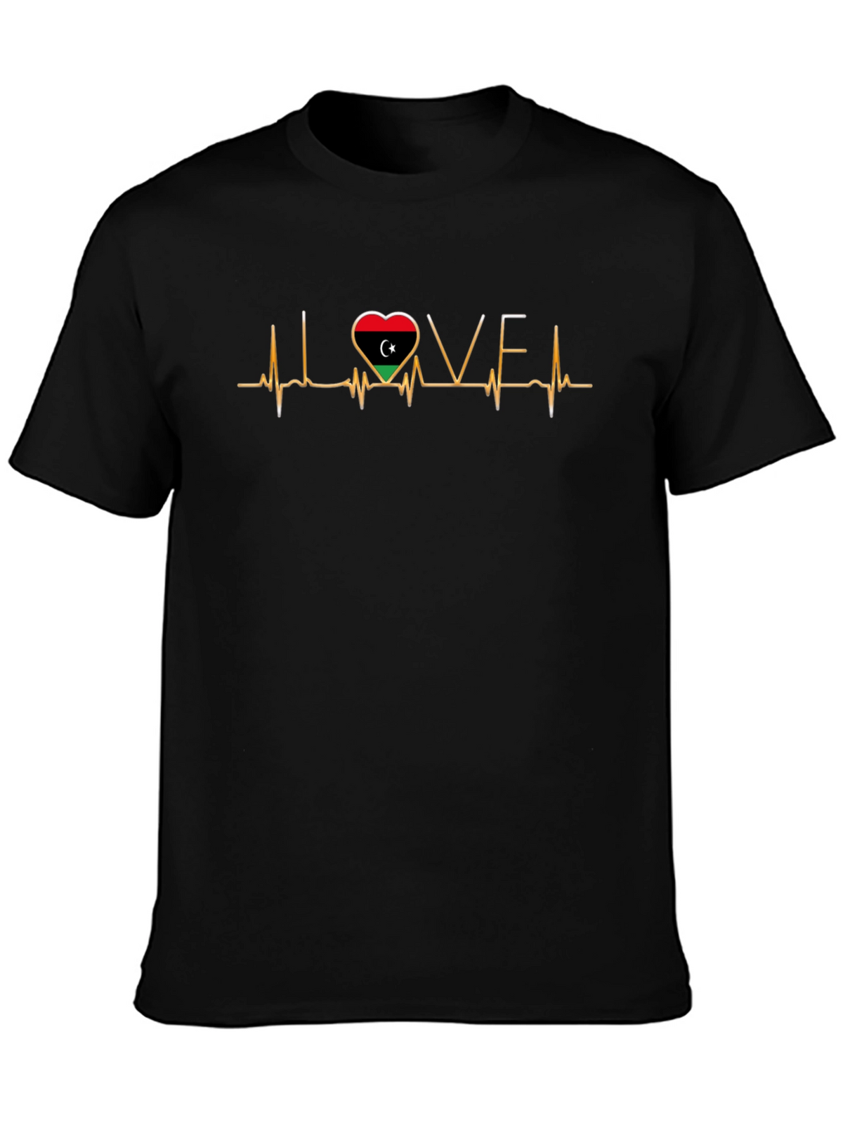 Libya Heartbeat Love T-Shirt