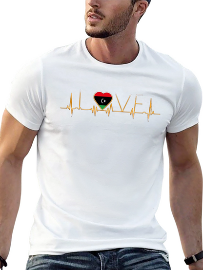 Libya Heartbeat Love T-Shirt