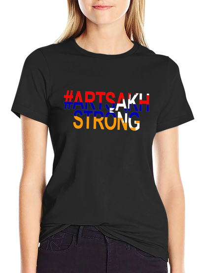 Artsakh Strong Black T-Shirt - Stand with Artsakh