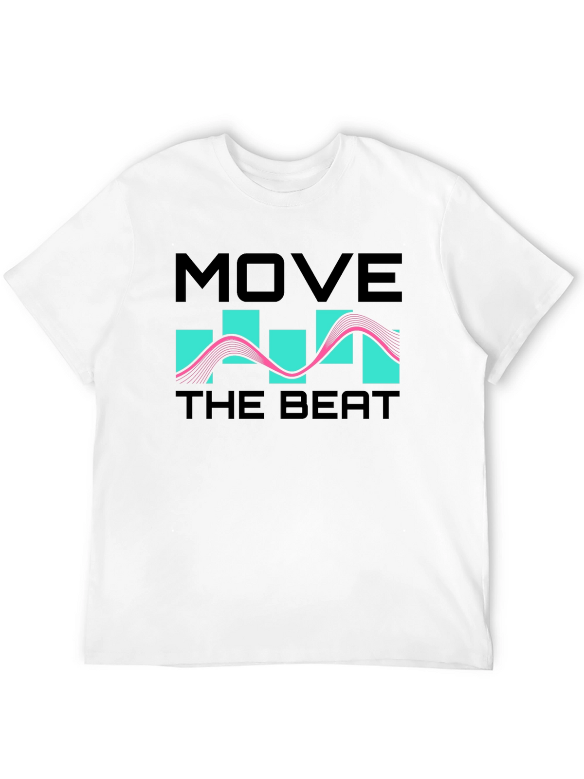 Move The Beat Black Graphic T-Shirt
