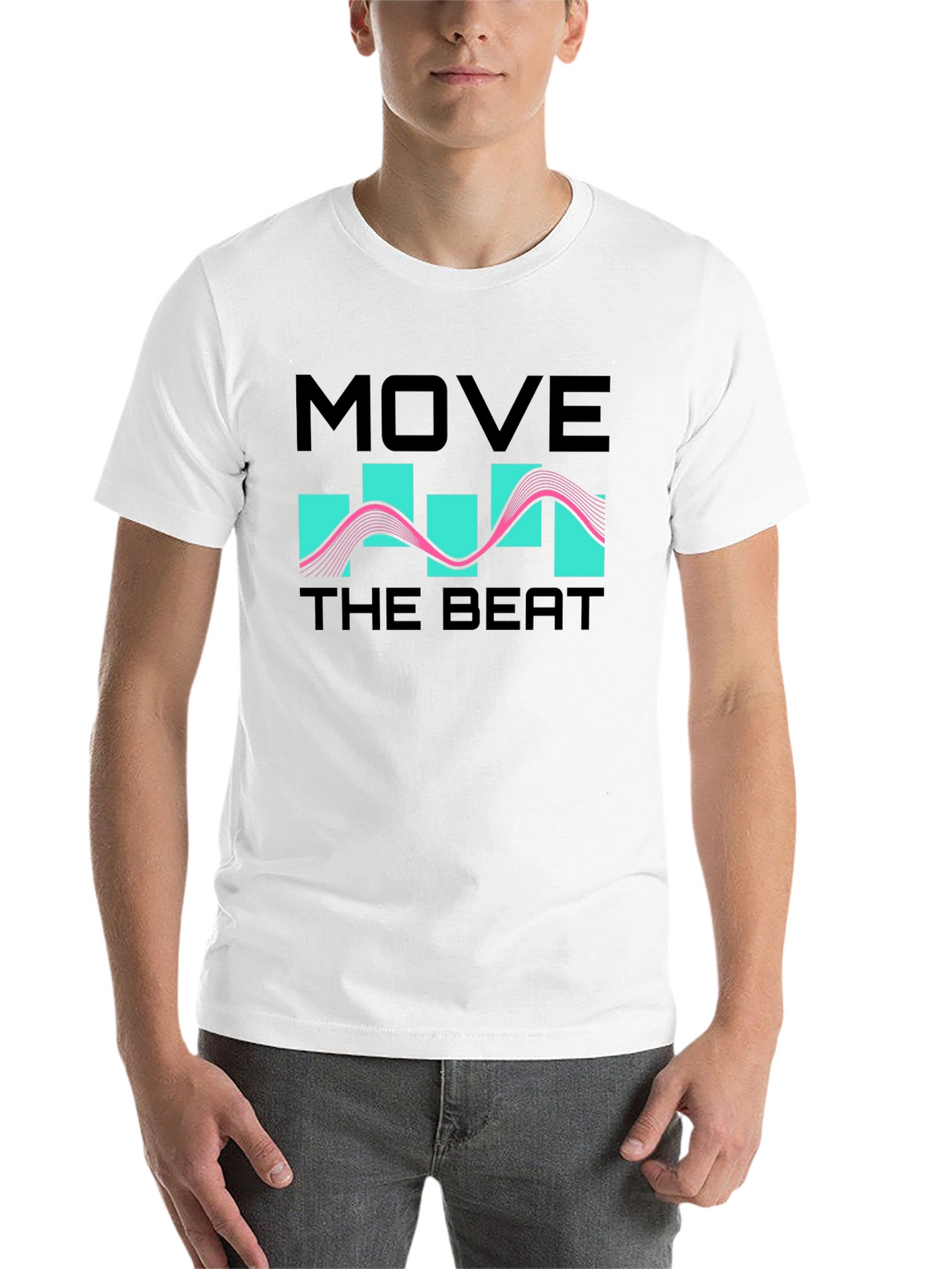 Move The Beat Black Graphic T-Shirt