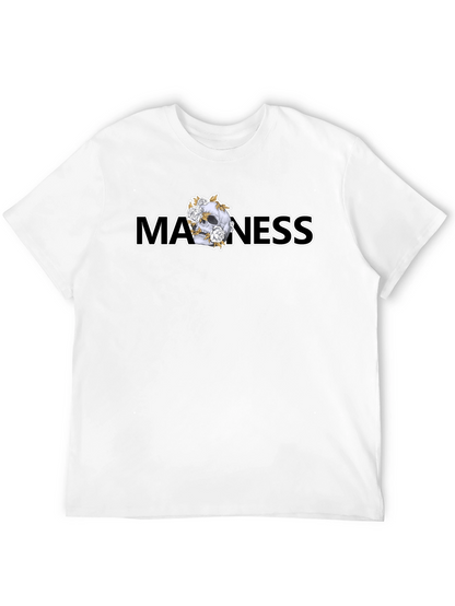 Madness Skull Graphic Black T-Shirt