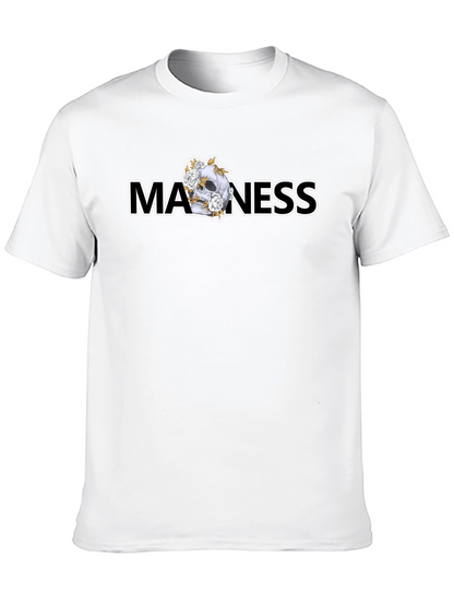 Madness Skull Graphic Black T-Shirt
