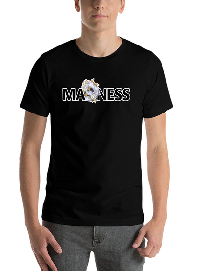 Madness Skull Graphic Black T-Shirt