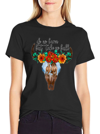 Do No Harm Bull Skull Tee