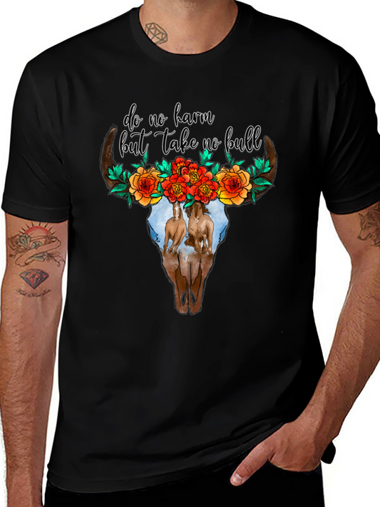 Do No Harm Bull Skull Tee