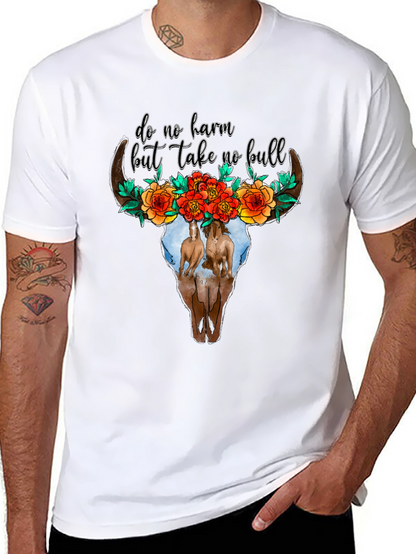 Do No Harm Bull Skull Tee
