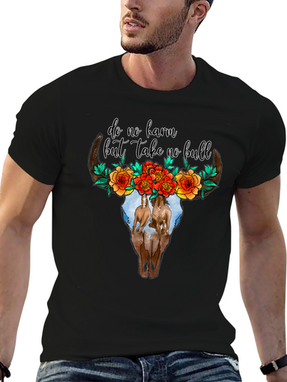 Do No Harm Bull Skull Tee