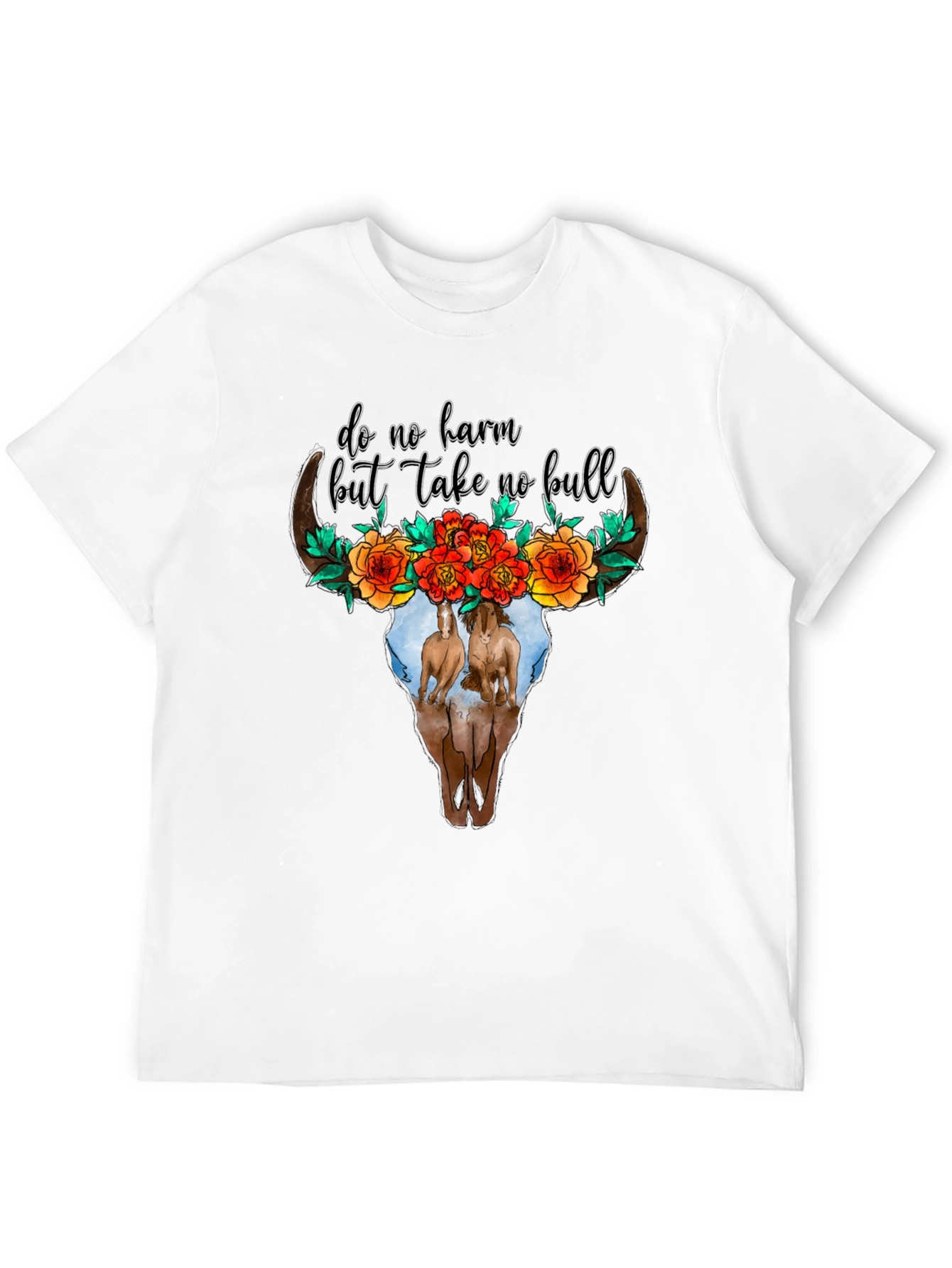 Do No Harm Bull Skull Tee