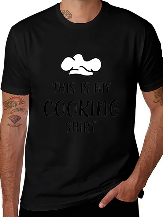 This Is My Cooking Shirt - Chef Hat Graphic Tee