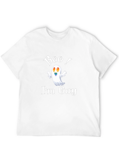 Boo! Im Gay T-Shirt - Halloween Ghost Pride Tee