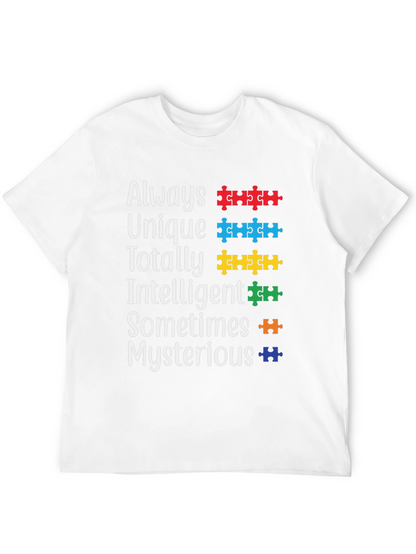 Autism Awareness T-Shirt: Unique Intelligent & Mysterious
