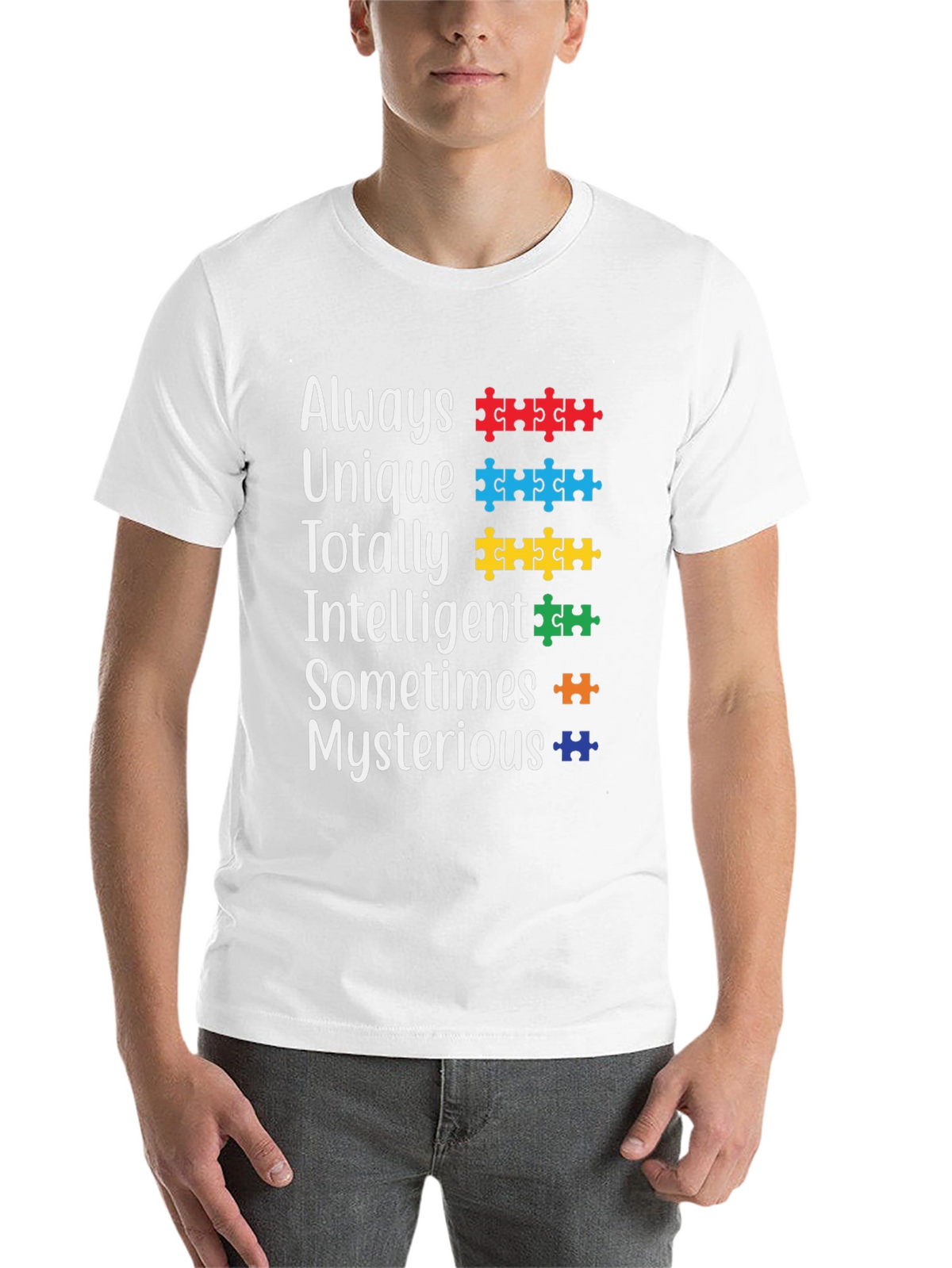 Autism Awareness T-Shirt: Unique Intelligent & Mysterious