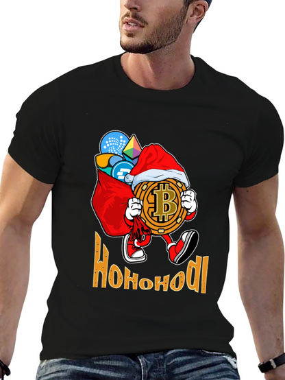 Ho Ho HODL Bitcoin Christmas T-Shirt