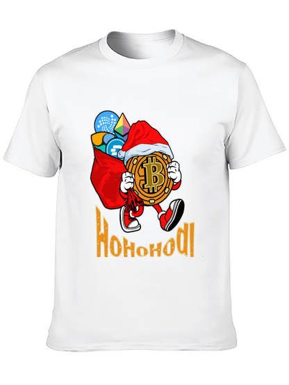 Ho Ho HODL Bitcoin Christmas T-Shirt