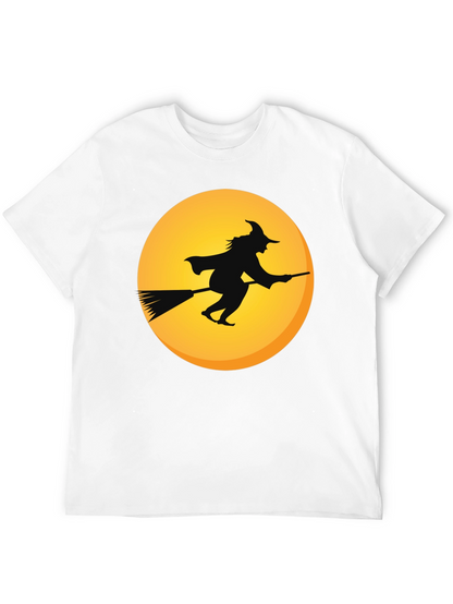 Witch on Broomstick T-Shirt - Halloween Apparel