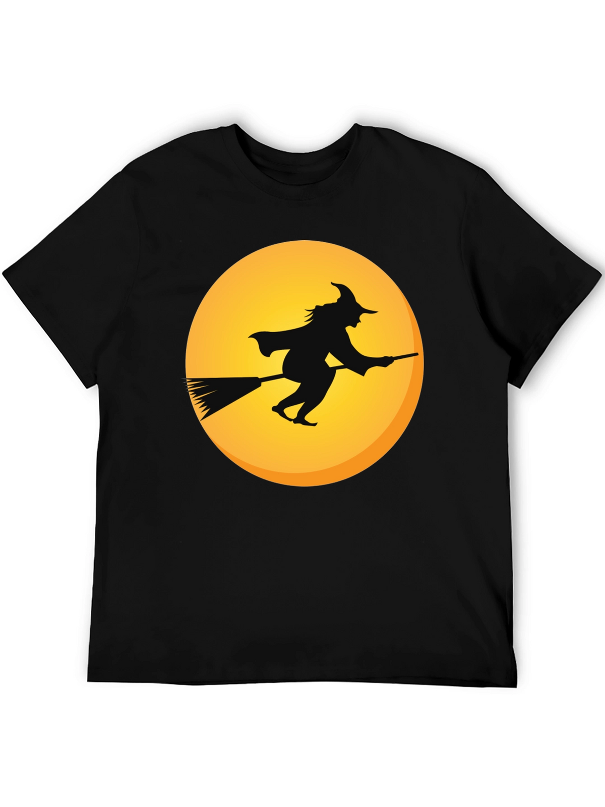 Witch on Broomstick T-Shirt - Halloween Apparel