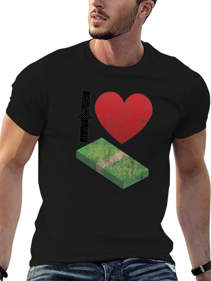I Love Money Black T-Shirt