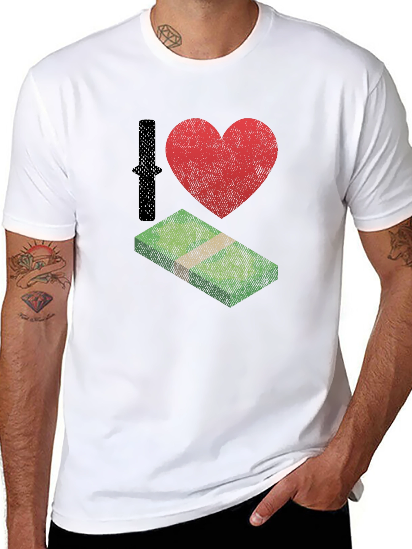I Love Money Black T-Shirt