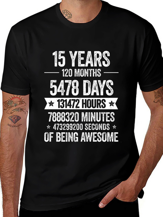 15 Years of Being Awesome Graphic T-Shirt