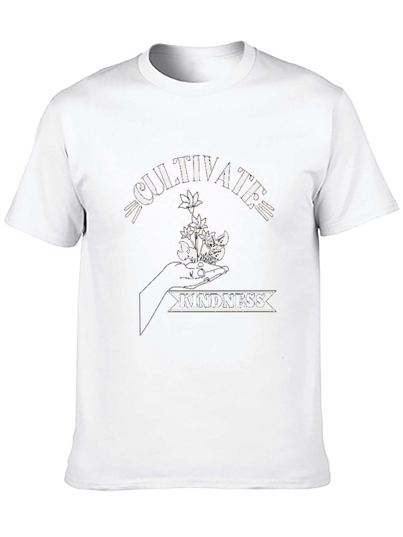 Cultivate Kindness Black Graphic T-Shirt