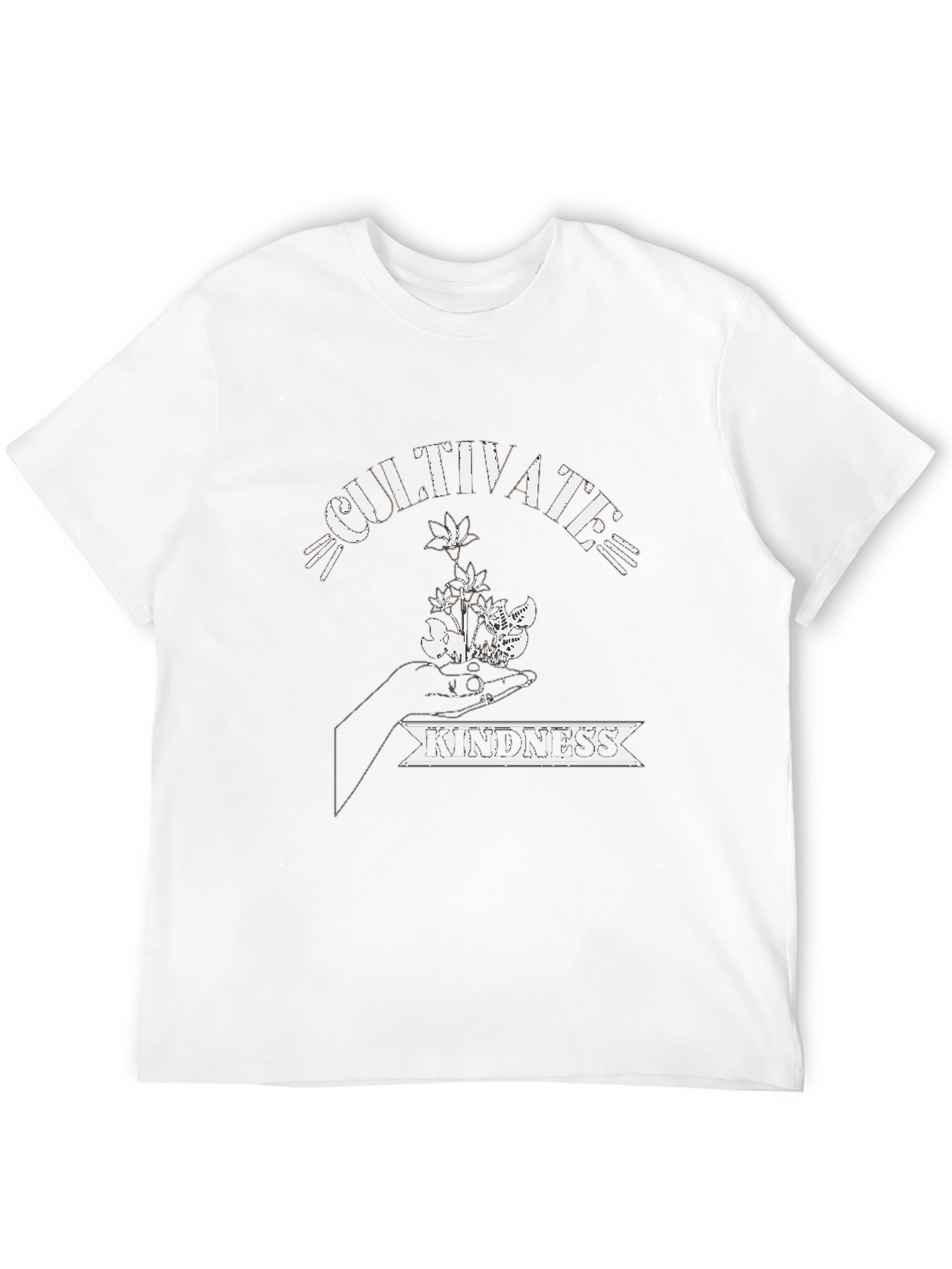 Cultivate Kindness Black Graphic T-Shirt