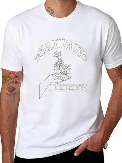 Cultivate Kindness Black Graphic T-Shirt