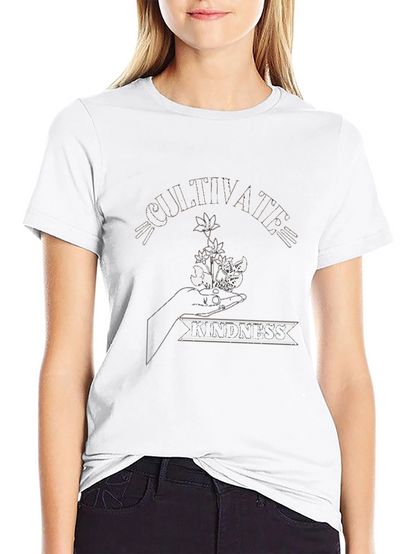 Cultivate Kindness Black Graphic T-Shirt
