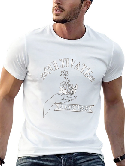 Cultivate Kindness Black Graphic T-Shirt