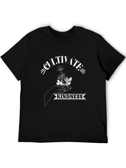 Cultivate Kindness Black Graphic T-Shirt