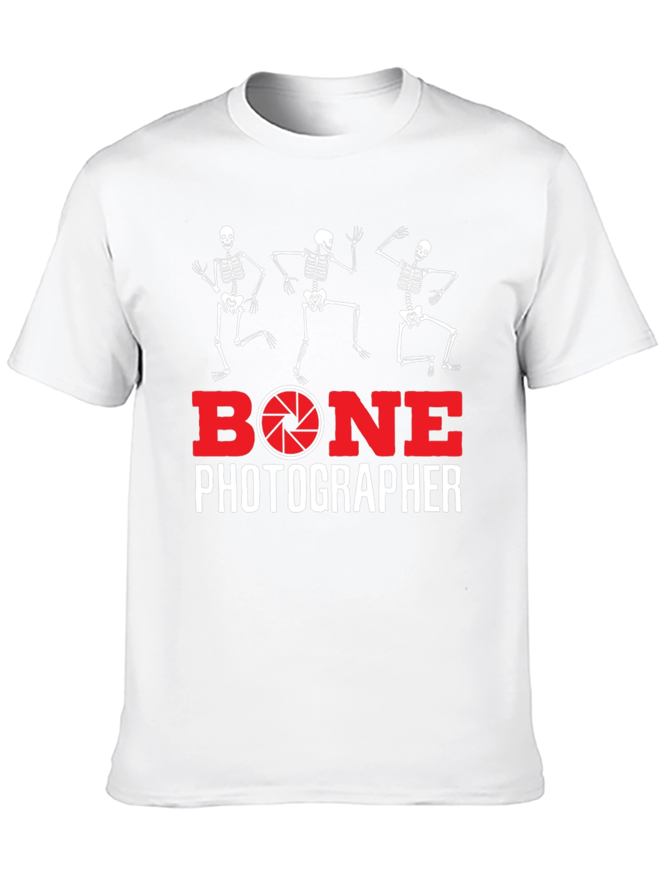 Bone Photographer Skeleton T-Shirt