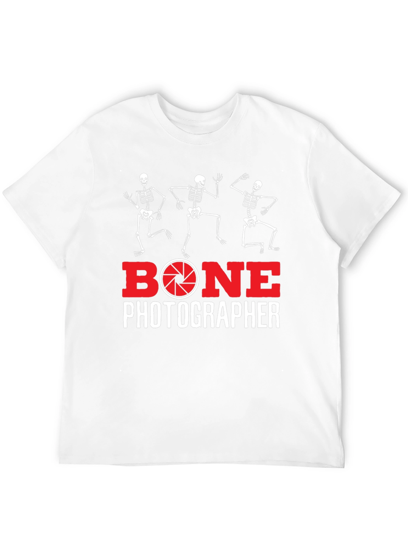 Bone Photographer Skeleton T-Shirt