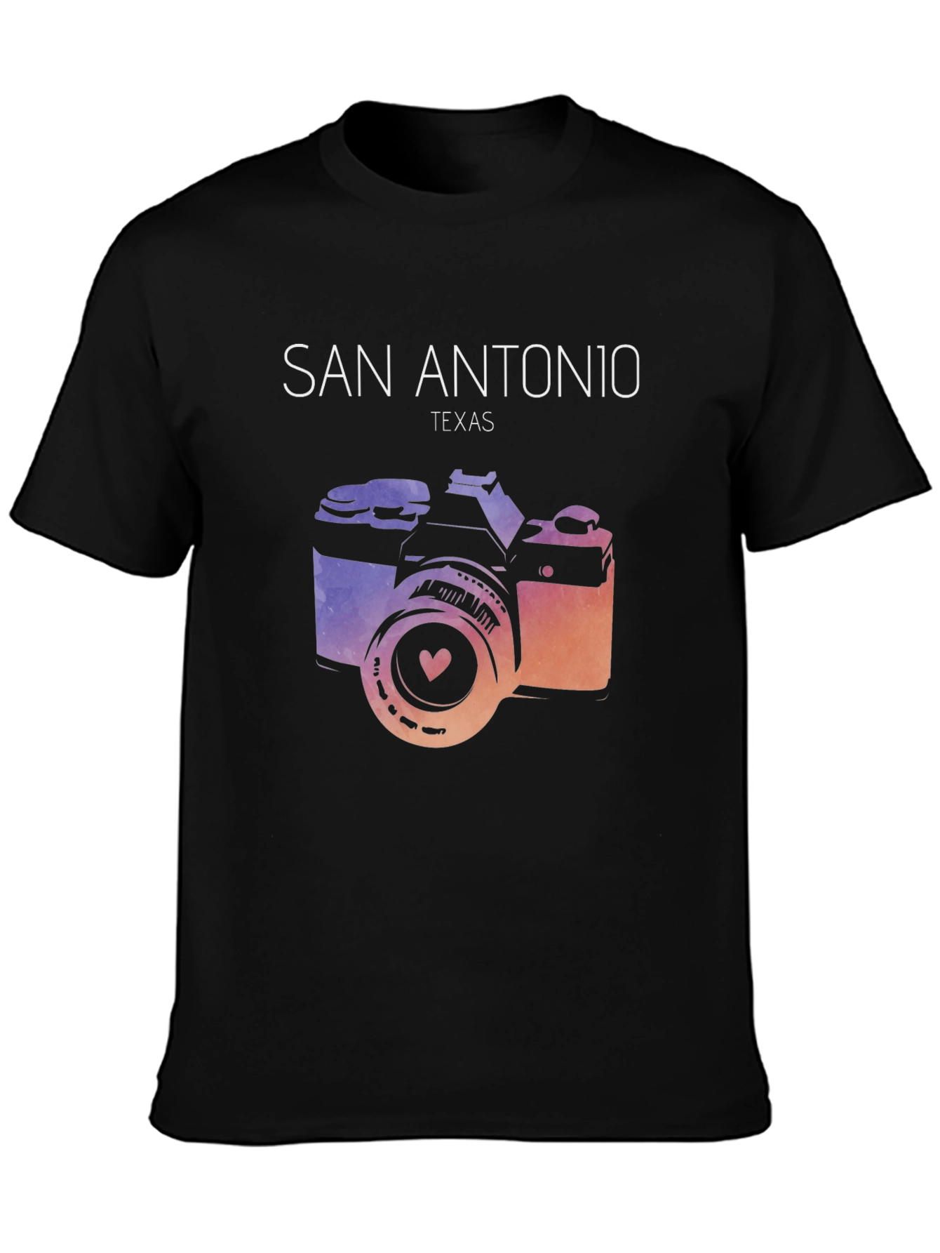 San Antonio Texas Camera Graphic Tee
