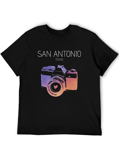 San Antonio Texas Camera Graphic Tee