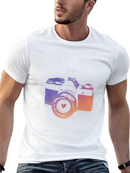 San Antonio Texas Camera Graphic Tee