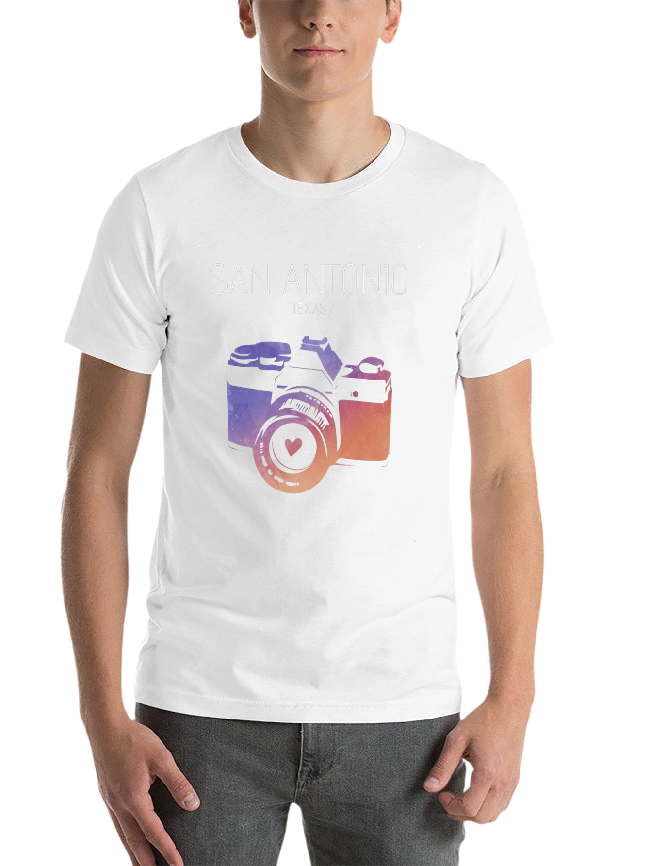 San Antonio Texas Camera Graphic Tee