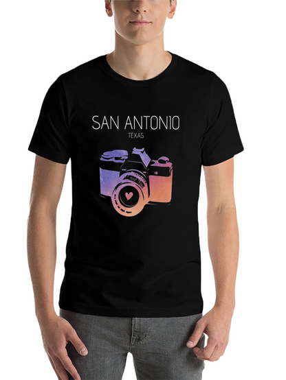 San Antonio Texas Camera Graphic Tee