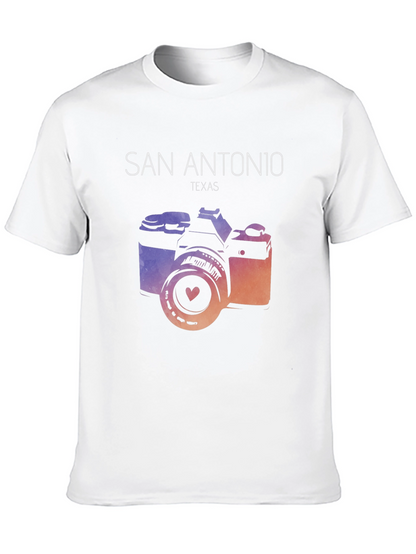 San Antonio Texas Camera Graphic Tee