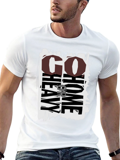 Go Heavy Or Go Home Black Graphic Tee