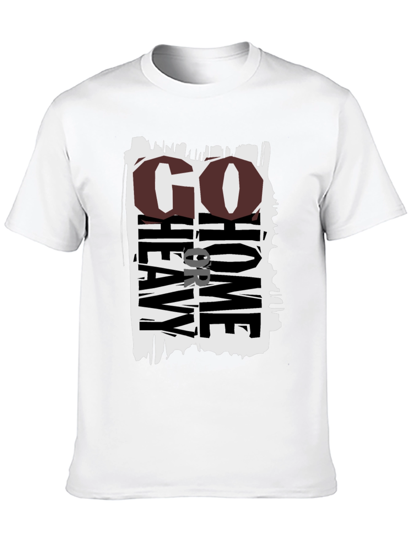 Go Heavy Or Go Home Black Graphic Tee