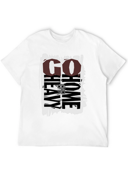 Go Heavy Or Go Home Black Graphic Tee