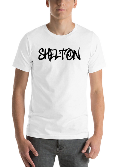 Shelton Black Graphic Print T-Shirt - Casual Wear
