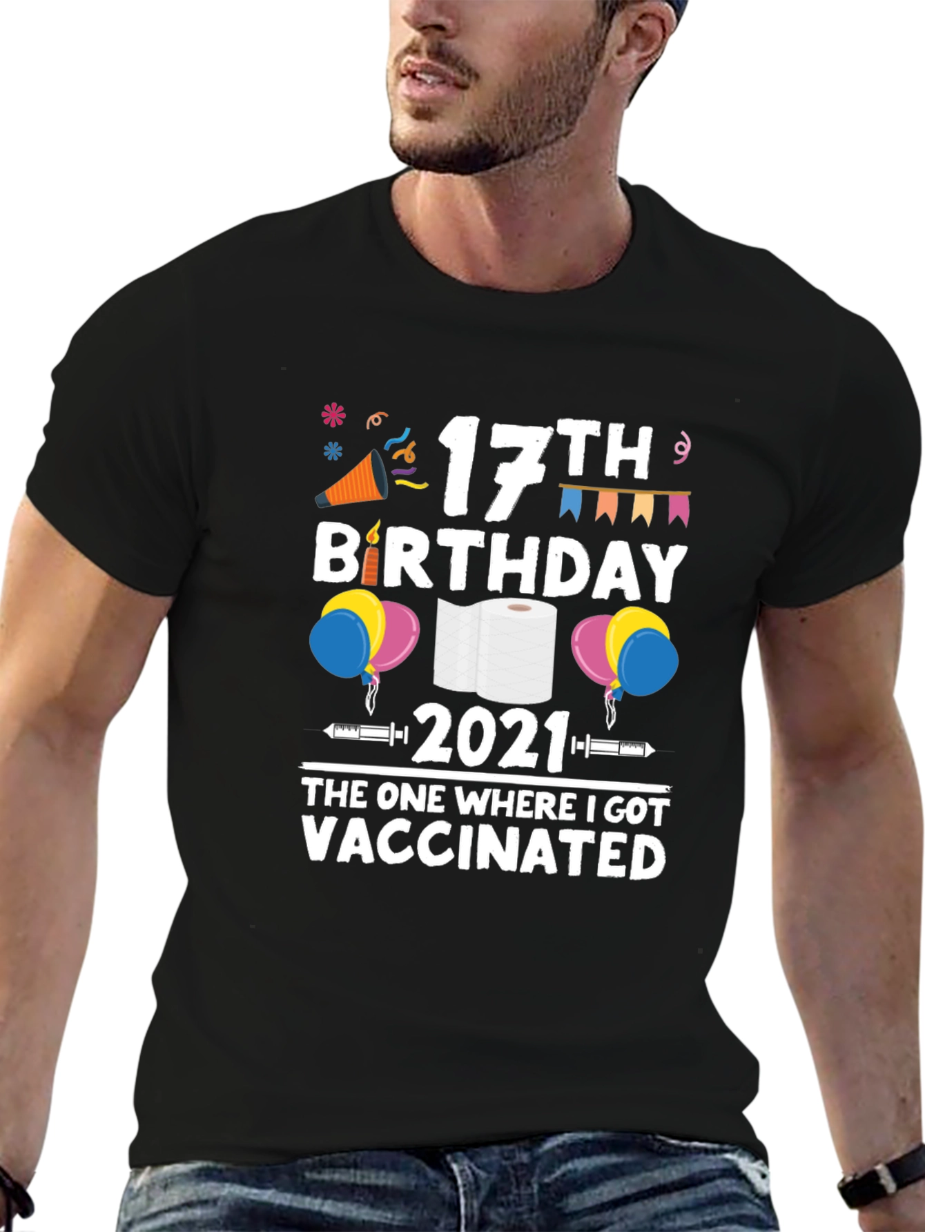 17th Birthday Vaccinated 2021 T-Shirt