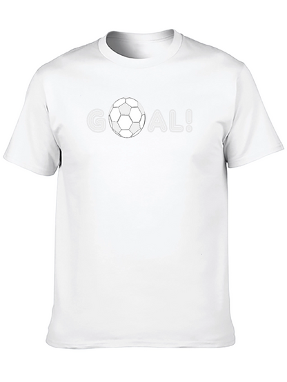 GOAL! Soccer Ball Graphic Tee - Stylish Black T-Shirt