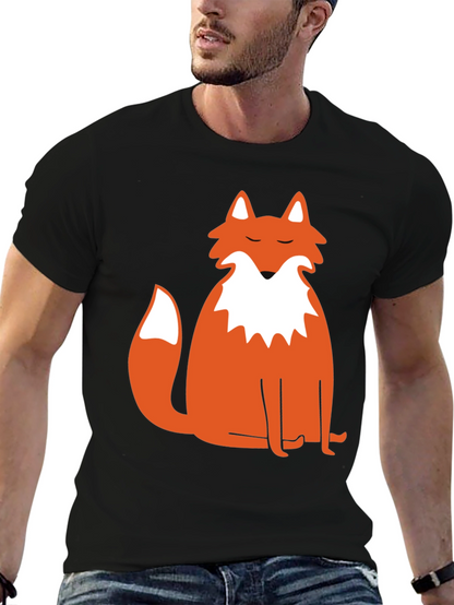 Mens Black Fox Graphic Tee
