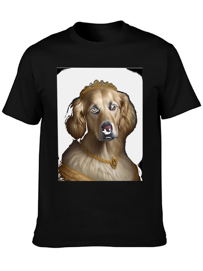 Dog Queen Graphic Tee - Black Cotton T-Shirt