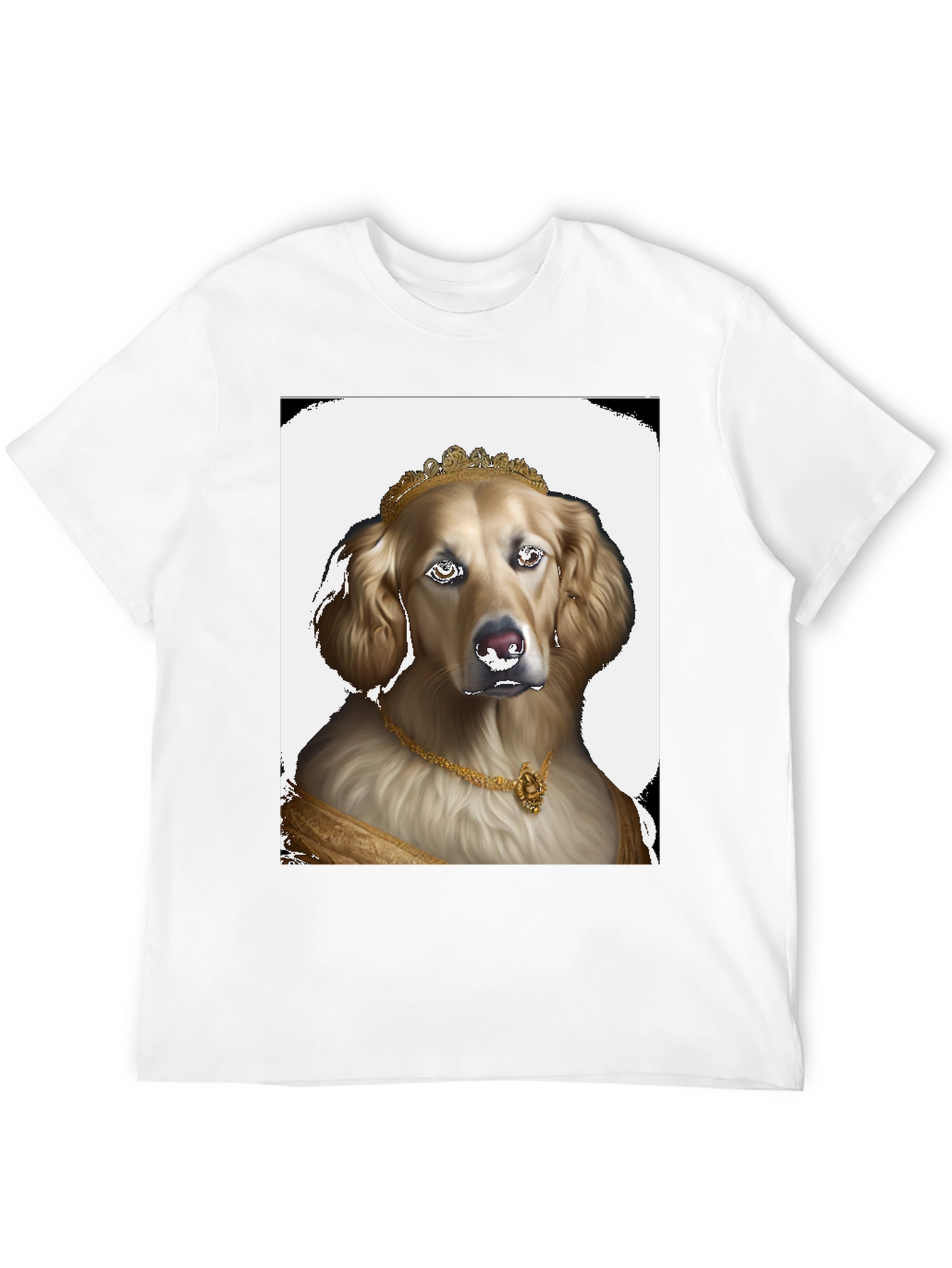 Dog Queen Graphic Tee - Black Cotton T-Shirt