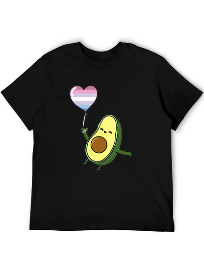 Avocado LGBT Pride Heart Balloon T-Shirt